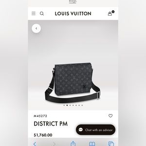 ✨Authentic✨ Louis Vuitton district PM Mens bag. GREAT CONDITION. Worn once